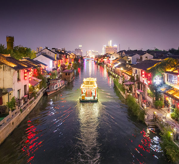A scenic view of zhouzhuang water town