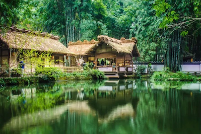 A scenic view of Zhuge Liang S Thatched Cottage