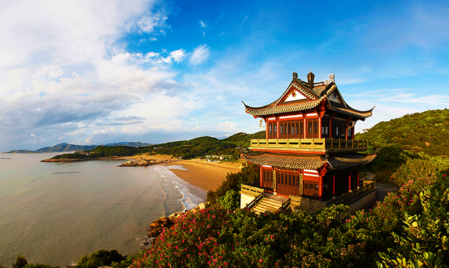A scenic view of zhujiajian scenic area