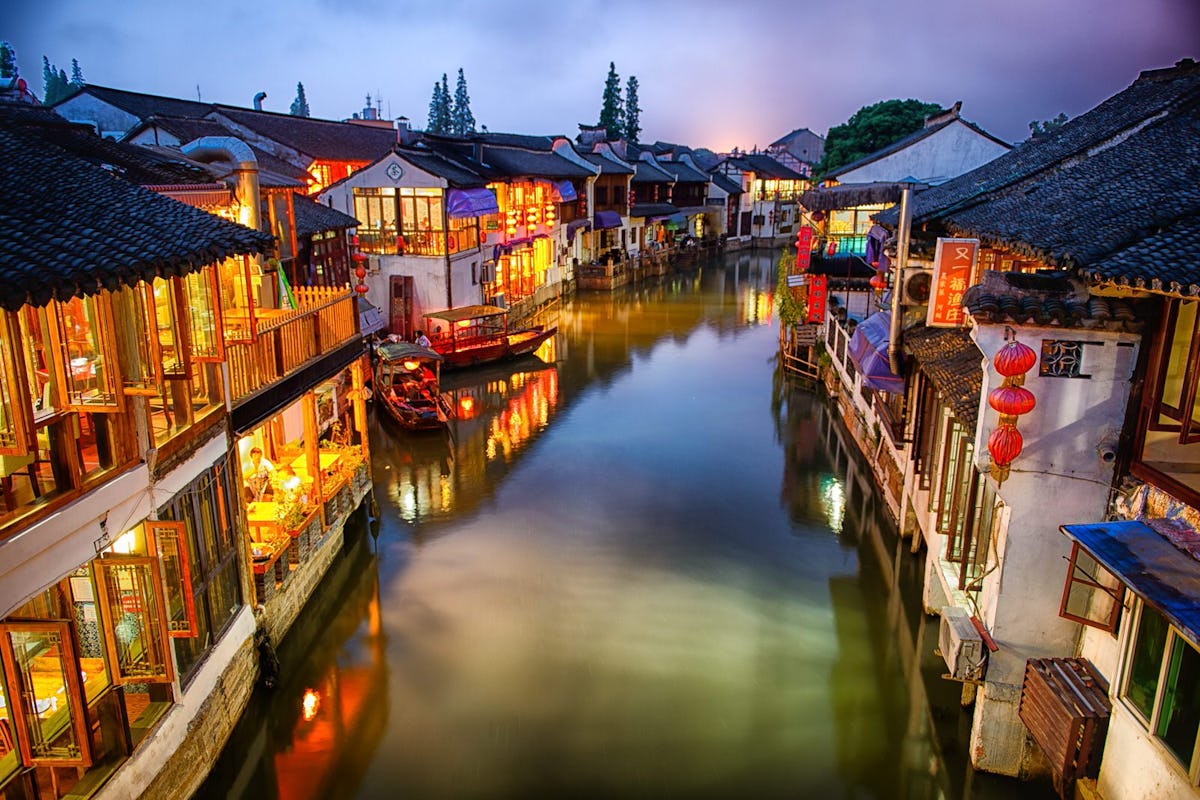 A scenic view of zhujiajiao_ancient_town
