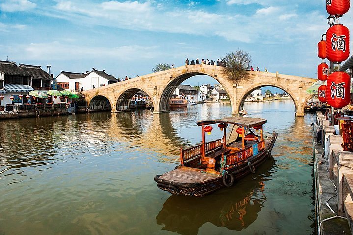 A scenic view of zhujiajiao_ancient_town