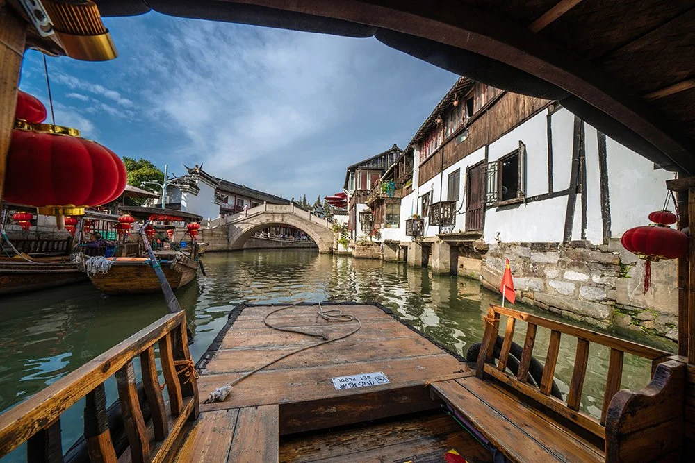 A scenic view of zhujiajiao_ancient_town