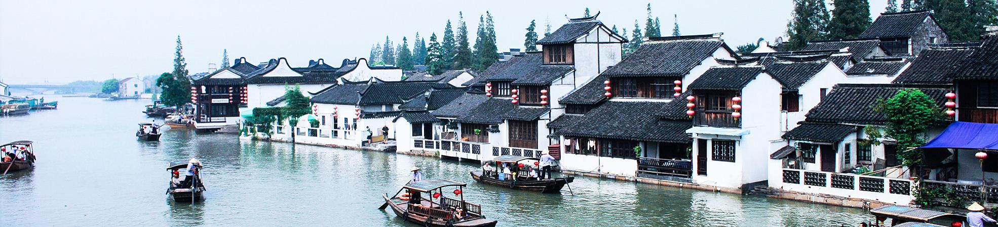 A scenic view of zhujiajiao_ancient_town