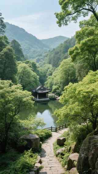 A scenic view of zuiweng pavilion