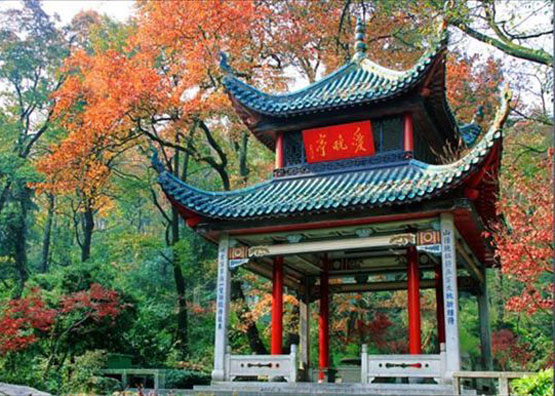 A scenic view of zuiweng pavilion